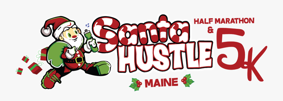 Sants Hustle Maine 5k - Santa Hustle Race Chicago, Transparent Clipart
