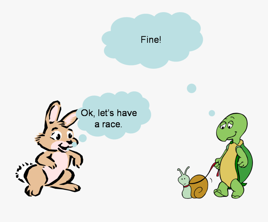 Teamwork Hare And Tortoise, Transparent Clipart