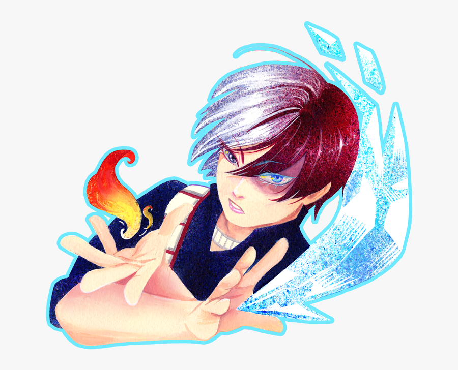 Transparent Todoroki Shouto Png - Cartoon, Transparent Clipart