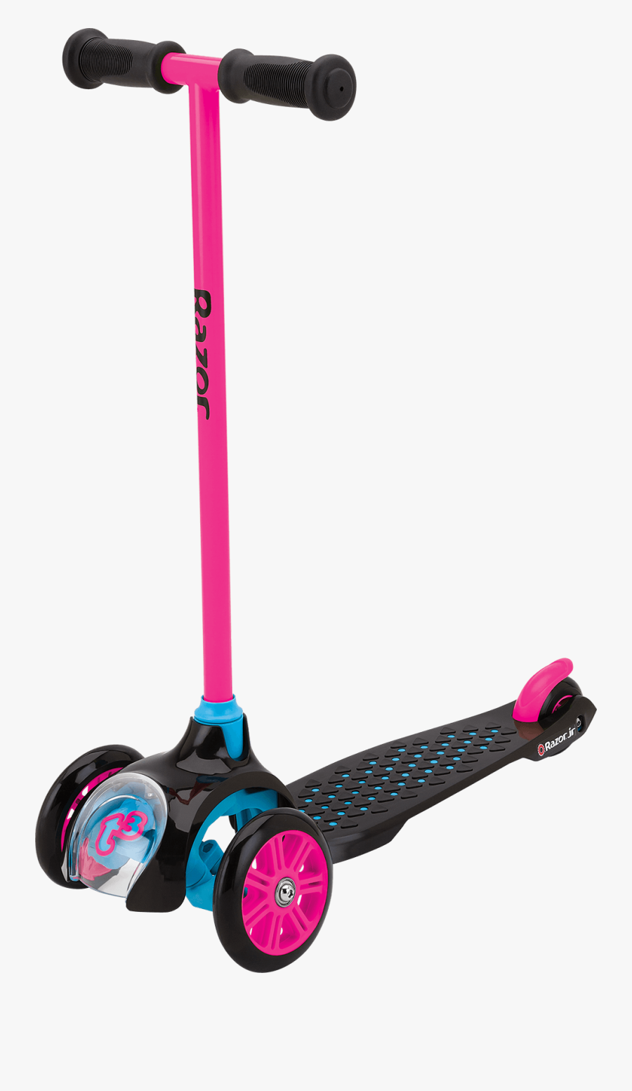 Junior Rides T3 Scooter - Razor T3 Pink, Transparent Clipart