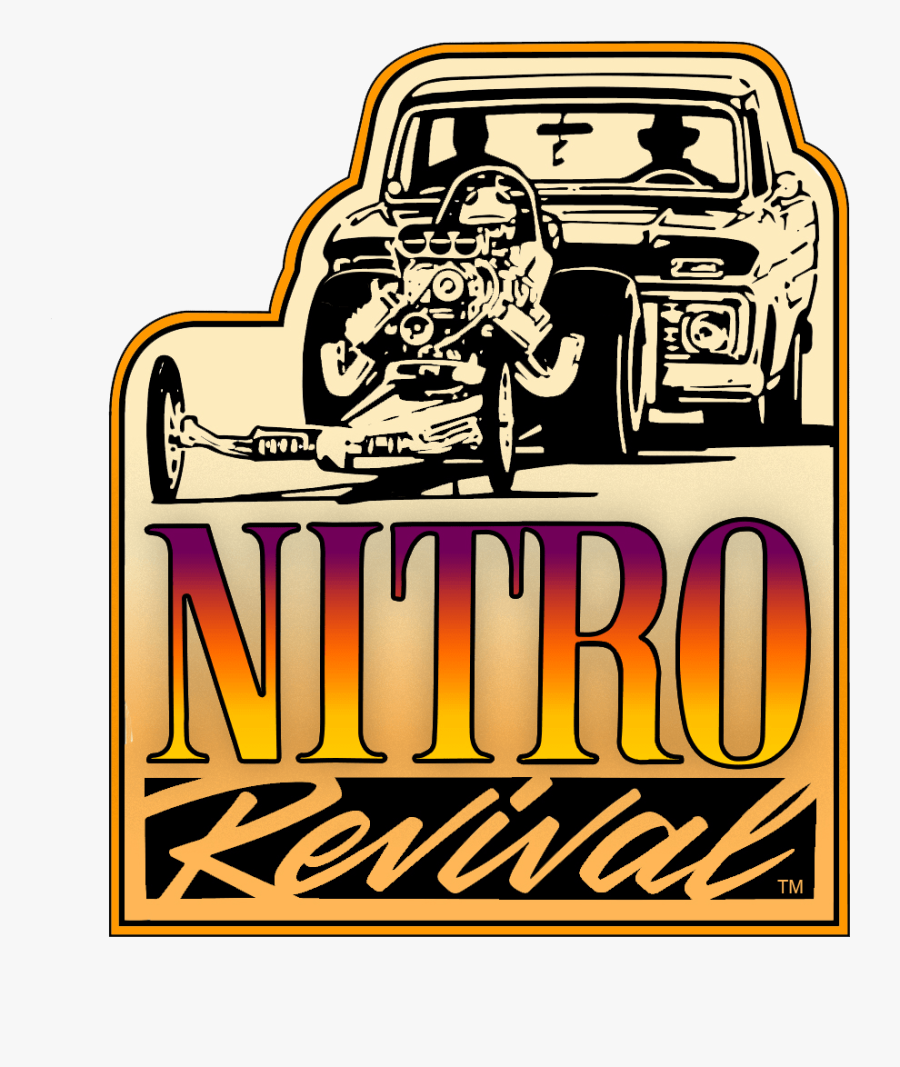 Drag Racing Logo Vintage, Transparent Clipart