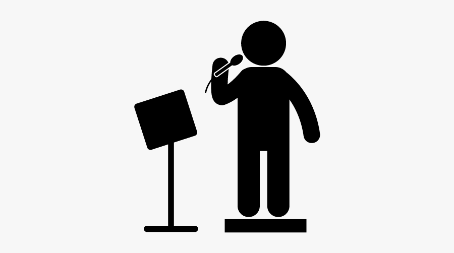 Pictogram Free Material - Karaoke Sing Clipart, Transparent Clipart