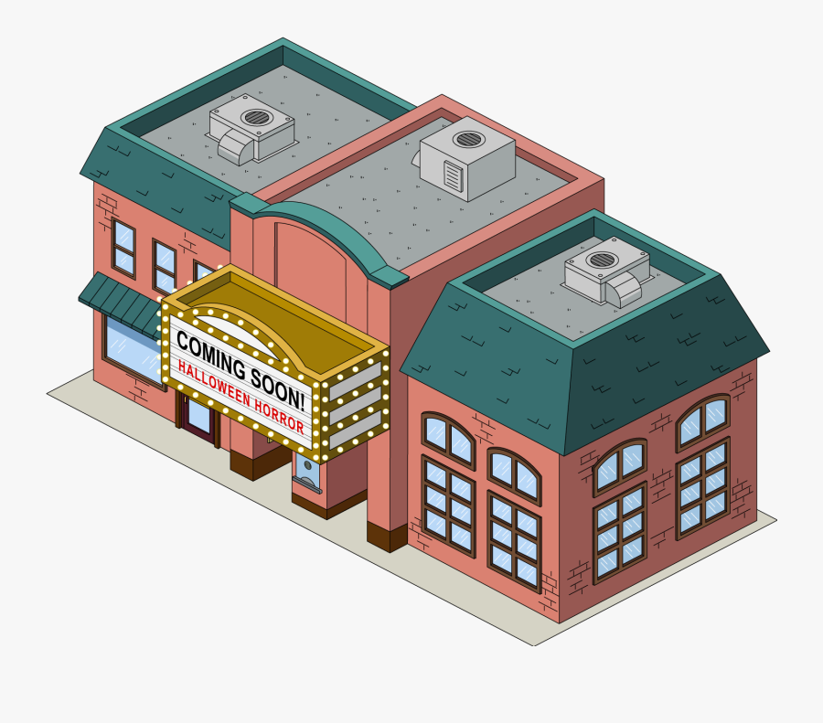 Transparent Cinema Building Clipart - Stewie Balloon, Transparent Clipart