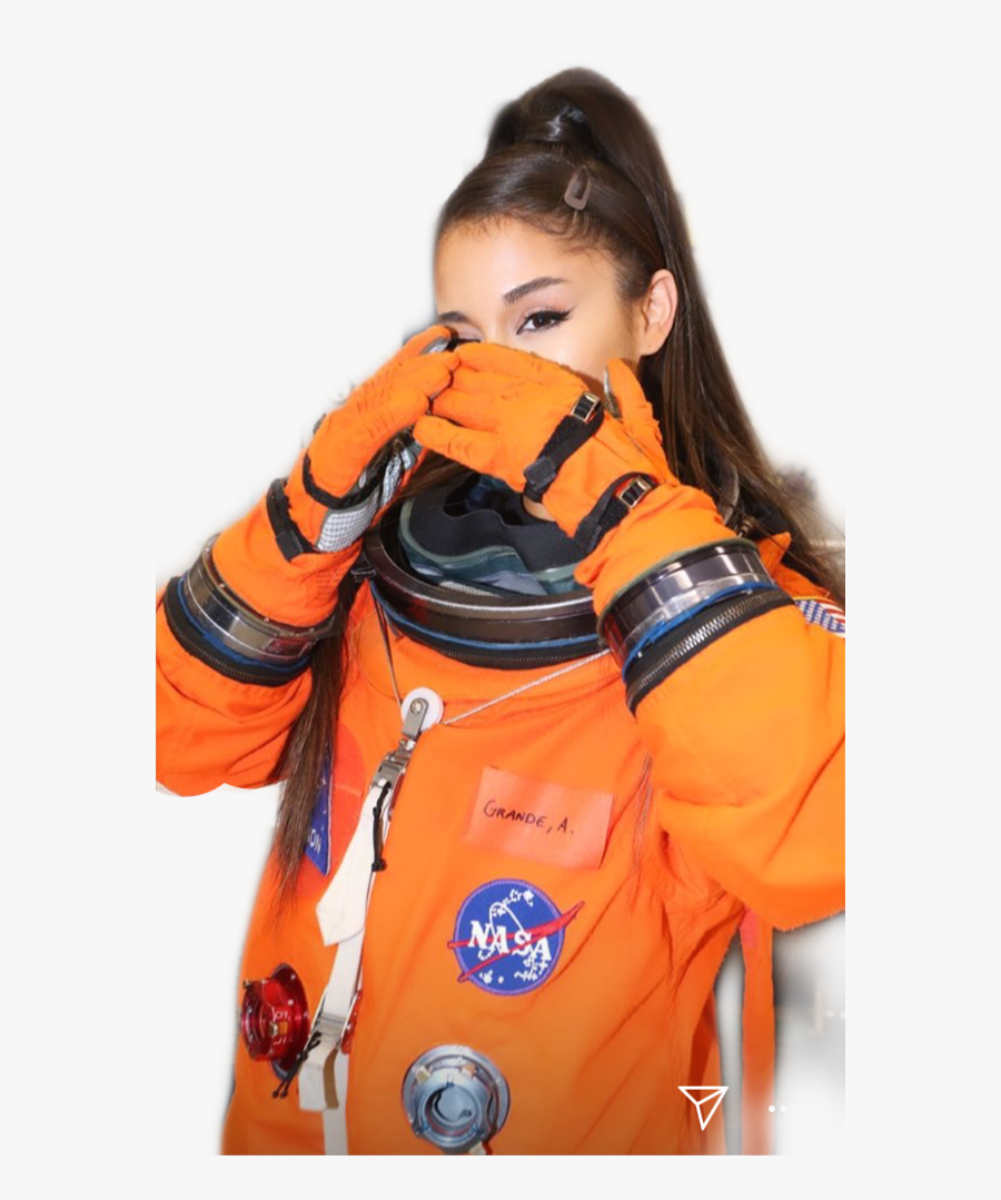 #nasa #ariana #grande #astronaut #space #orange #freetoedit - Ariana Grande Space Suit, Transparent Clipart
