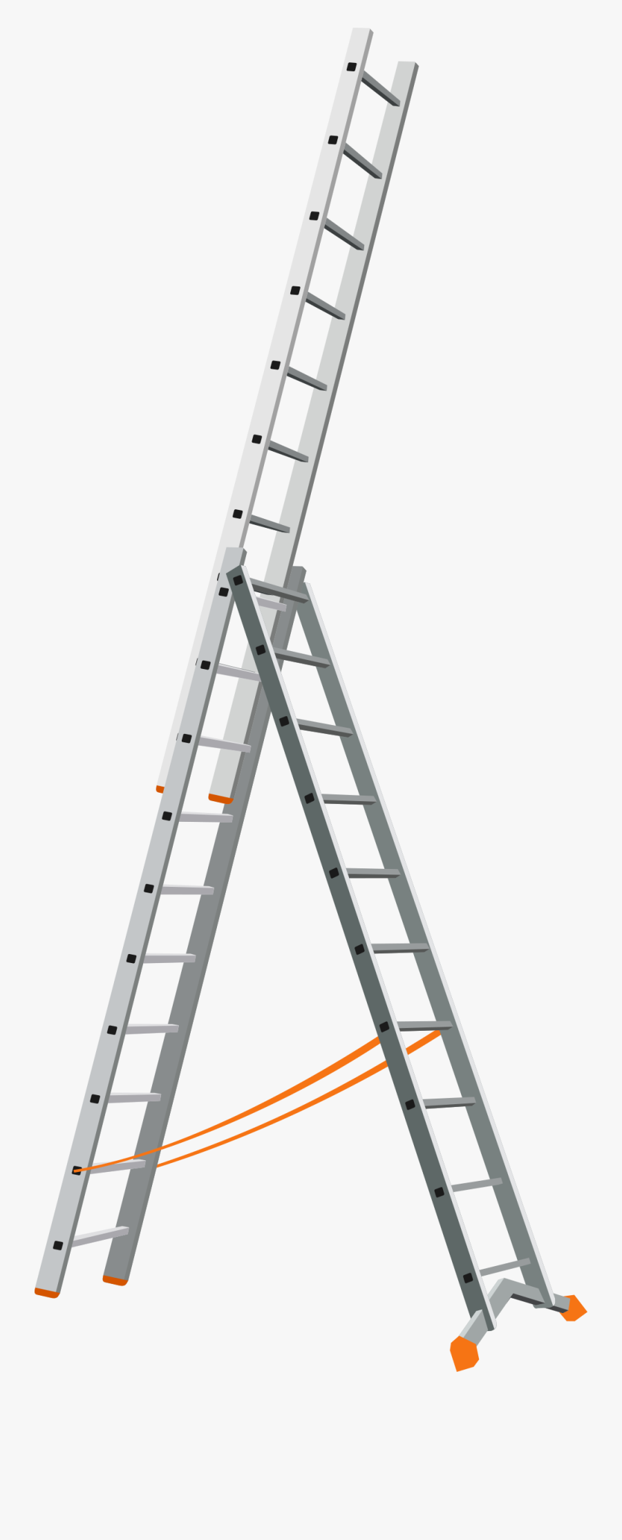 Man Clipart Ladder - Stairs Movable, Transparent Clipart