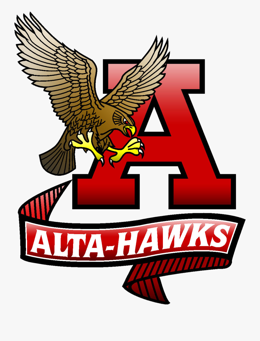 Transparent Hawk Mascot Clipart - Alta Hawks, Transparent Clipart