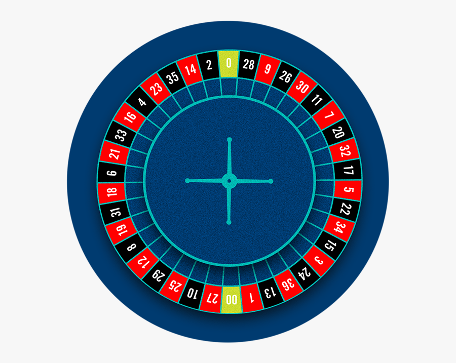 The American Roulette Wheel With 38 Numbered Slots, - Roulette, Transparent Clipart