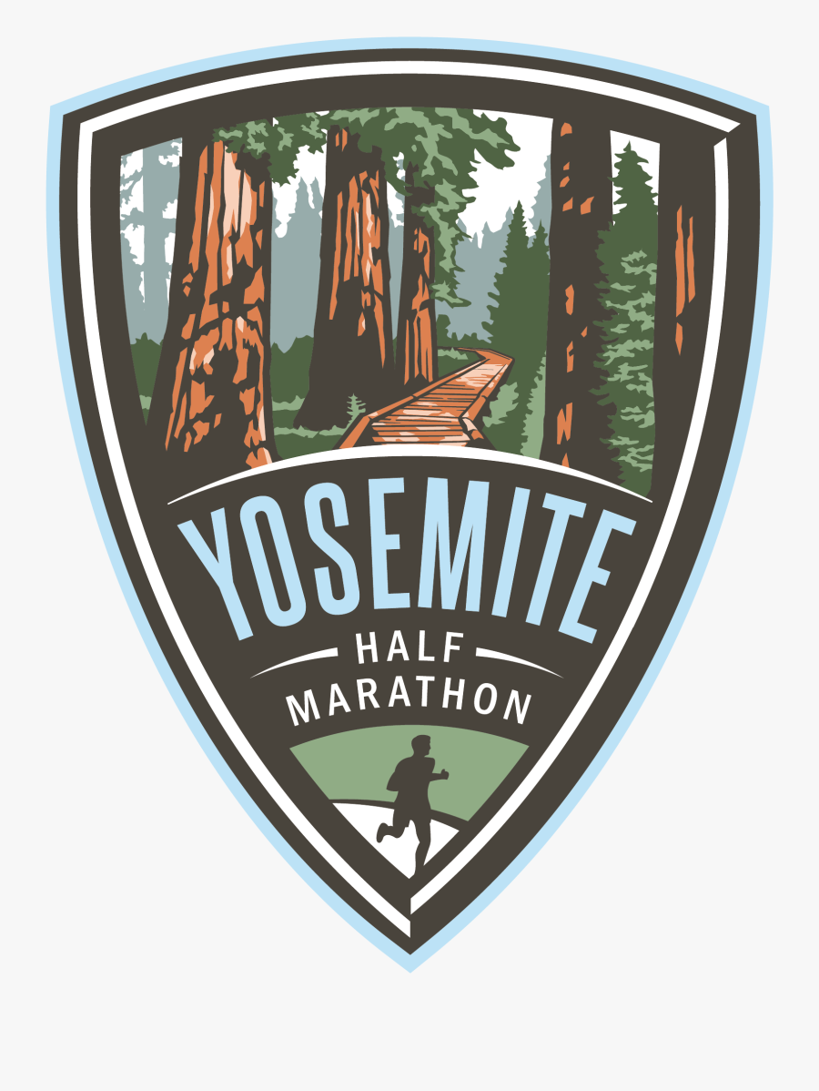 Yosemite Half Marathon Logo - Zion National Park Symbol, Transparent Clipart