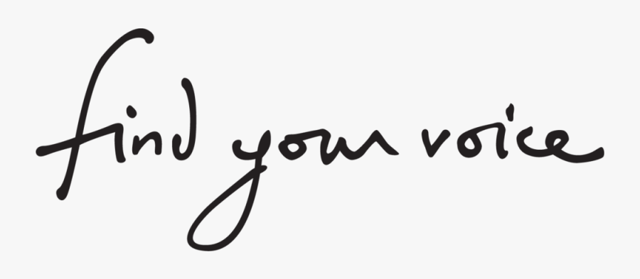 Findyourvoice - Calligraphy, Transparent Clipart