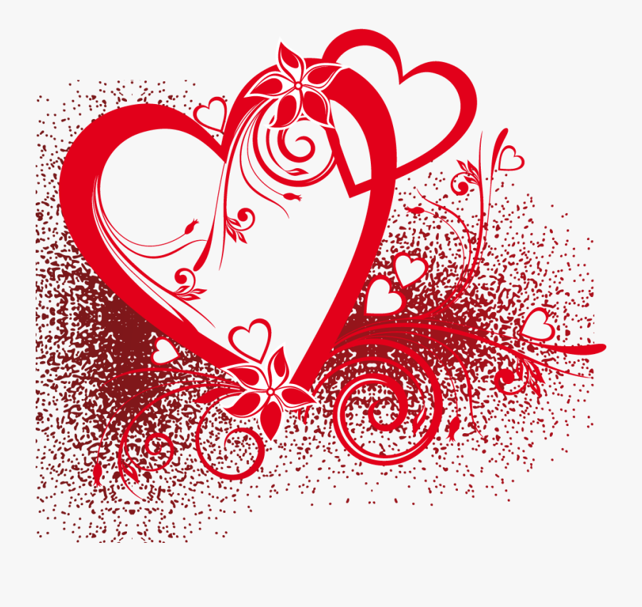 Coeur Rouge Transparent Recherche - Wedding Card Design Clipart, Transparent Clipart