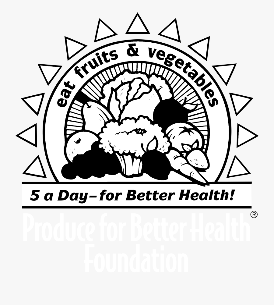 Eat 5 A Day Logo Black And White - American Society For Clinical Investigation, Transparent Clipart