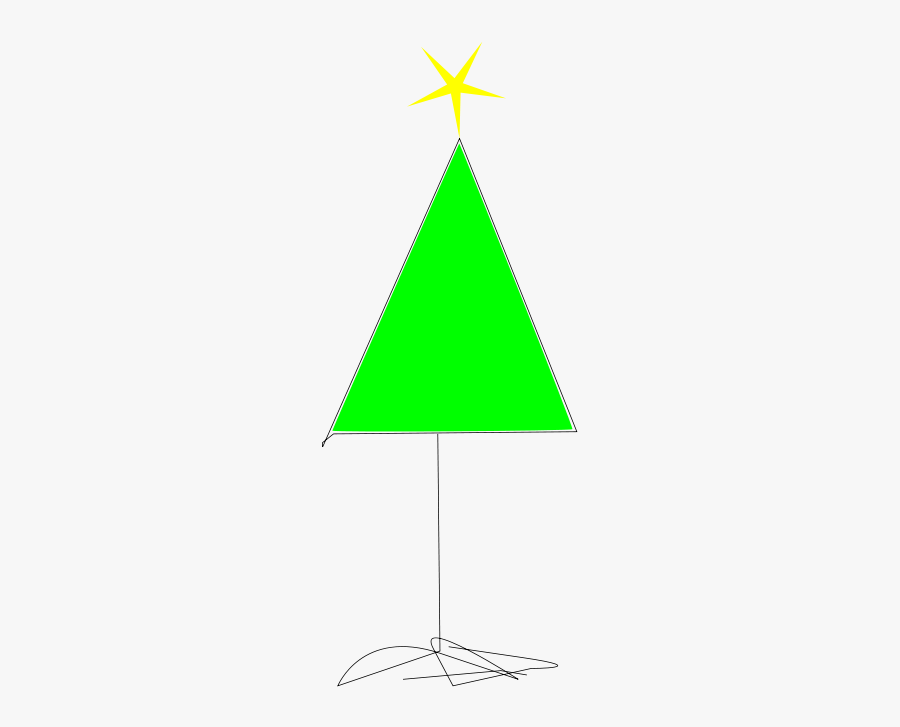 Free Clip Art "chrissie Tree - Triangle, Transparent Clipart