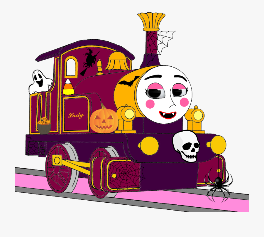 Halloween Decorations Png - Thomas The Tank Engine Lady Faces, Transparent Clipart