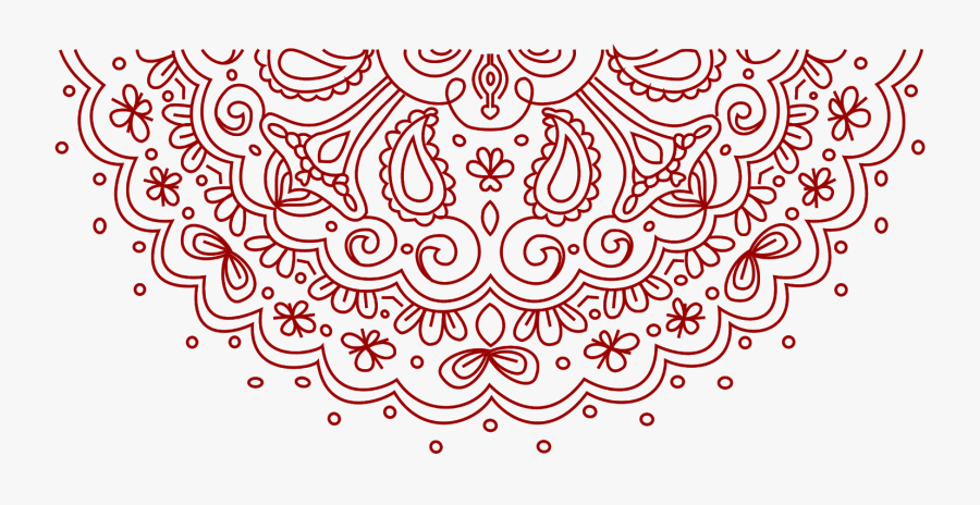 Rangoli Outline Png, Transparent Clipart