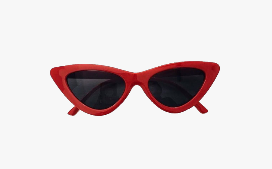 Red Cateye Glasses Fashion Freetoedit - Red Niche Meme Png, Transparent Clipart