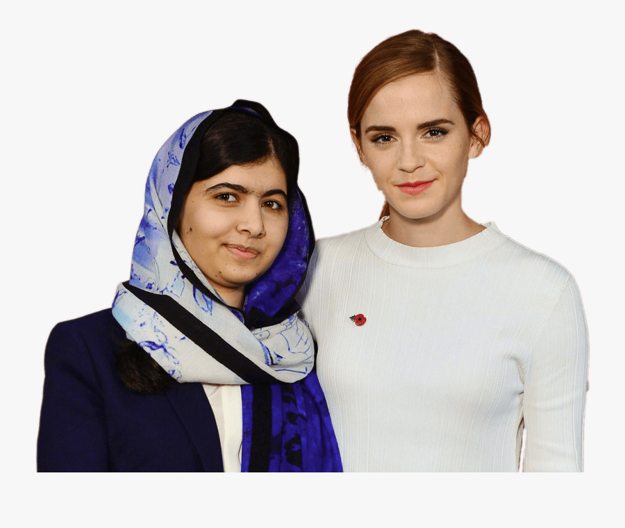 Malala Yousafzai And Emma Watson - Malala And Emma Watson, Transparent Clipart