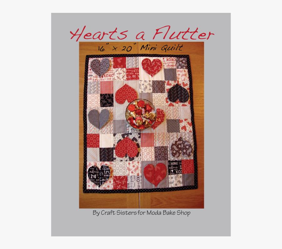 Hearts A Flutter Mini - Patchwork, Transparent Clipart