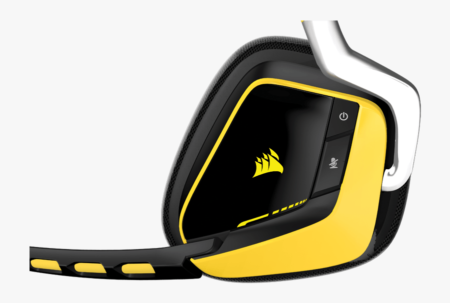 Gaming Headset, Special Edition Yellowjacket - Corsair Void Pro Wireless 7.1 Se Rgb Yellow Jacket, Transparent Clipart
