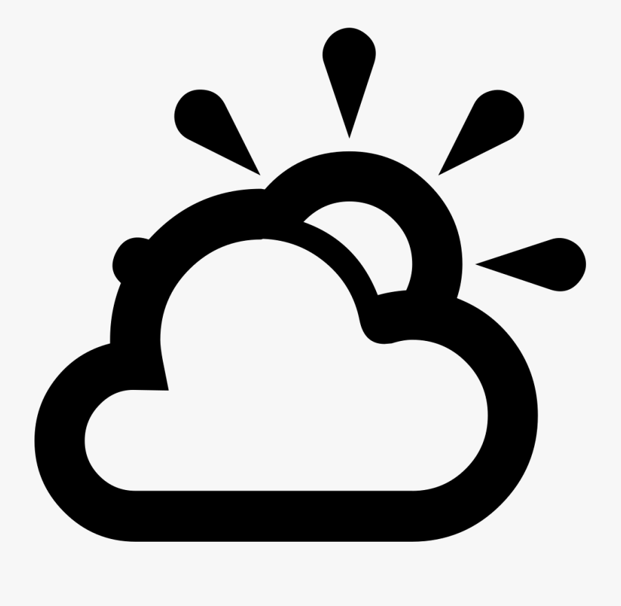 Weather Partly Sunny - Partly Cloudy Weather Icon, Transparent Clipart