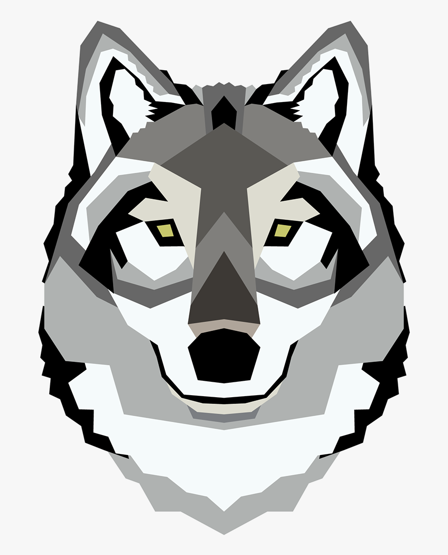 Wolf Art Face Png, Transparent Clipart