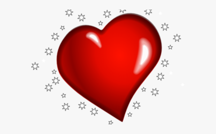 Hearts Stars Cliparts - Heart, Transparent Clipart