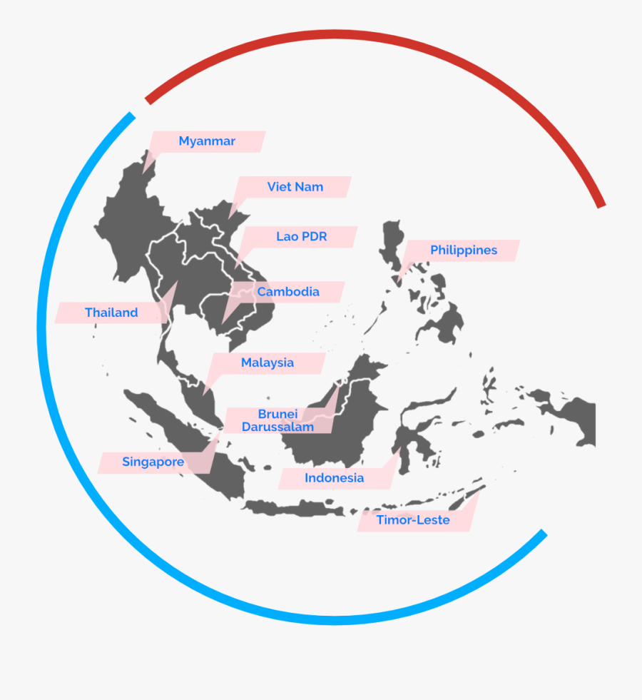 Countries In South East Asia , Transparent Cartoons - Southeast Asia Map Icon, Transparent Clipart