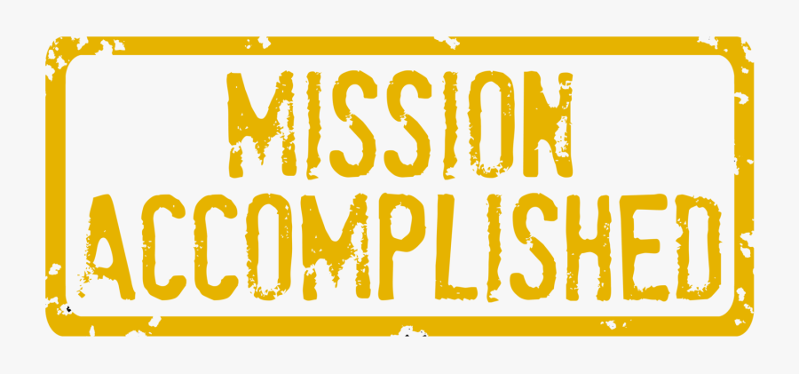 Mission Accomplished Png , Png Download - Mission Accomplished Logo, Transparent Clipart