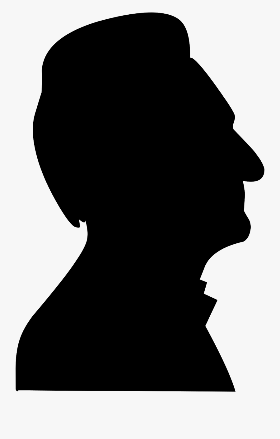 Elder, Face, Silhouette, Male, Man, Adult, Age, Alone, - Adult Face Silhouette, Transparent Clipart