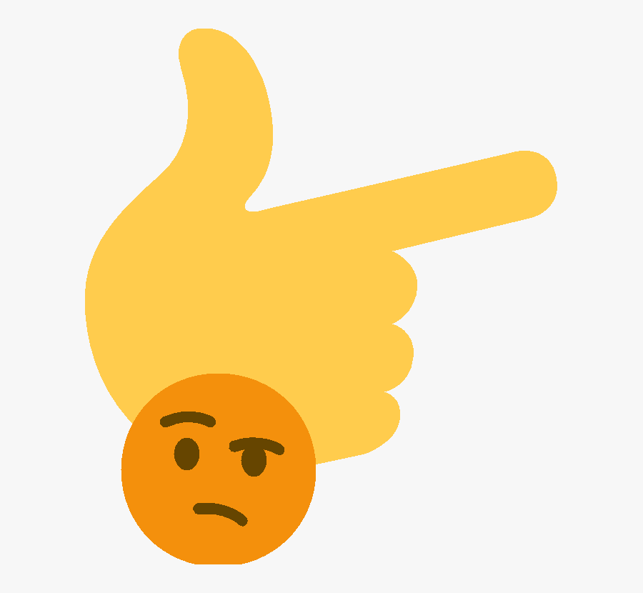 Thinking Emoji Hand Png , Transparent Cartoons - Thinking Emoji Hand Png, Transparent Clipart