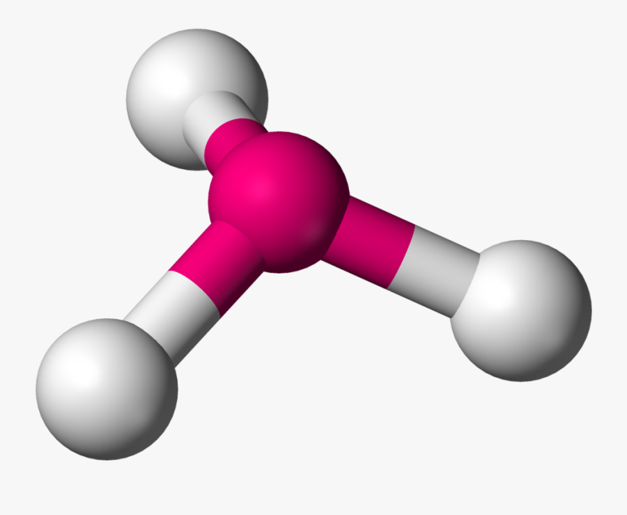 1024px Pyramidal 3d Balls Ammonia - Trigonal Pyramidal Molecular Geometry, Transparent Clipart