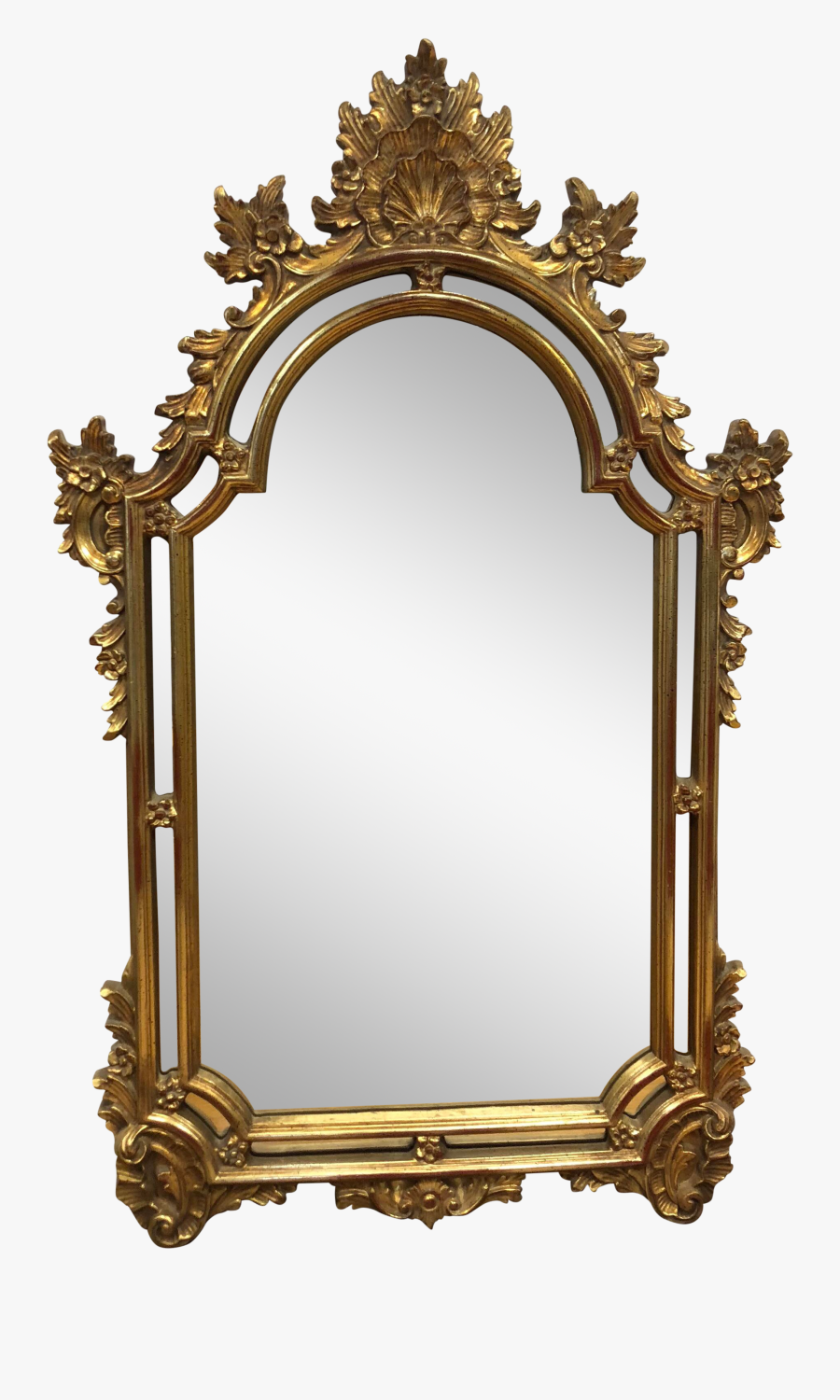 Gold Leaf Wall Mirror Clipart , Png Download - Wall Mirror Png, Transparent Clipart