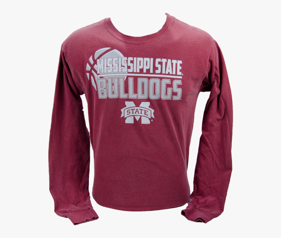 Comfort Colors Outline Mississippi State Bulldogs Banner - Mississippi State University, Transparent Clipart