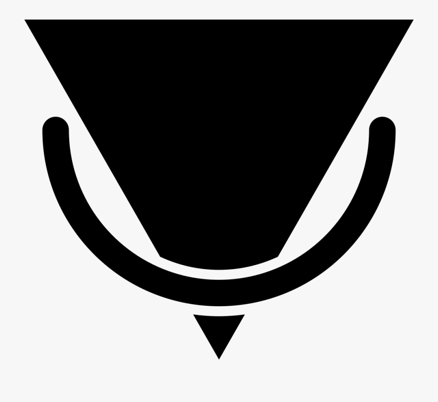 Triangular Shape With Metal Door Knocker - Emblem, Transparent Clipart