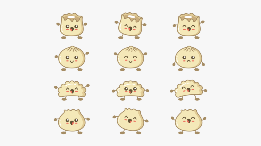 Dumplings Cartoons Vector - Dim Sum Vector, Transparent Clipart