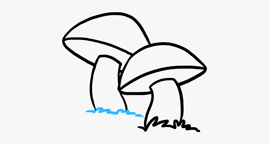 How To Draw A Mushroom - Easy To Draw Fungi, Transparent Clipart