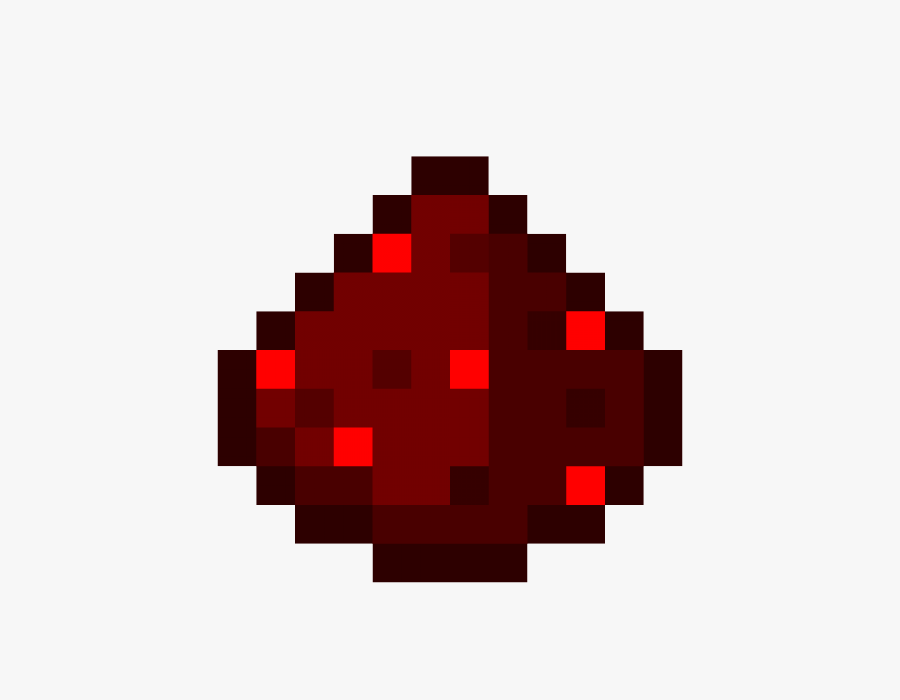 Redstone Minecraft, Transparent Clipart