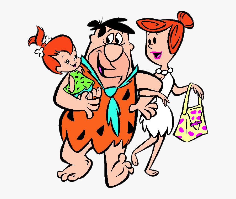 Flintstones Fred Wilma Pebbles, Transparent Clipart