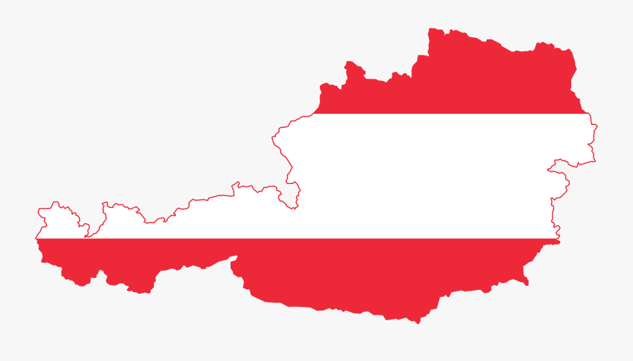 Clip Art File Map Of Svg - Austria Flag And Map, Transparent Clipart