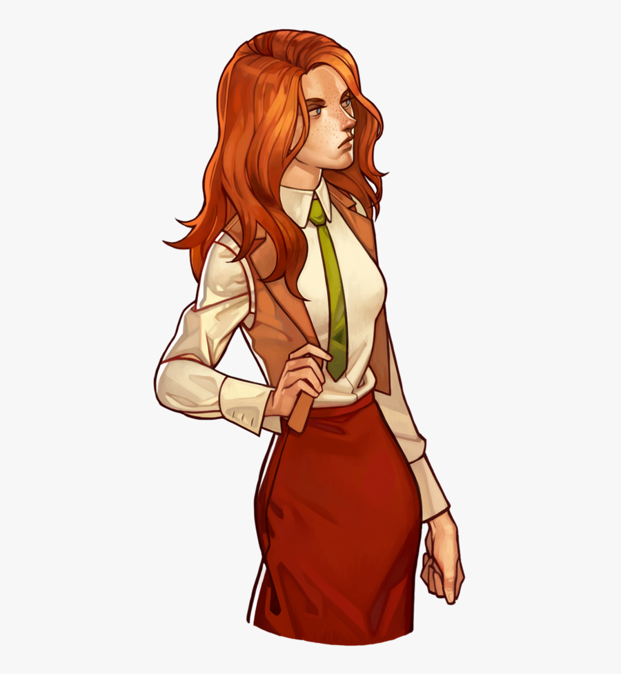 Characters With Red Hair - Bioshock Infinite Lutece Art, Transparent Clipart