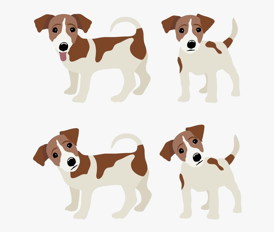 Jack Russell Terrier Cartoon, Transparent Clipart