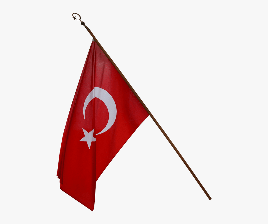 Turkish Flag Waving Png, Transparent Clipart