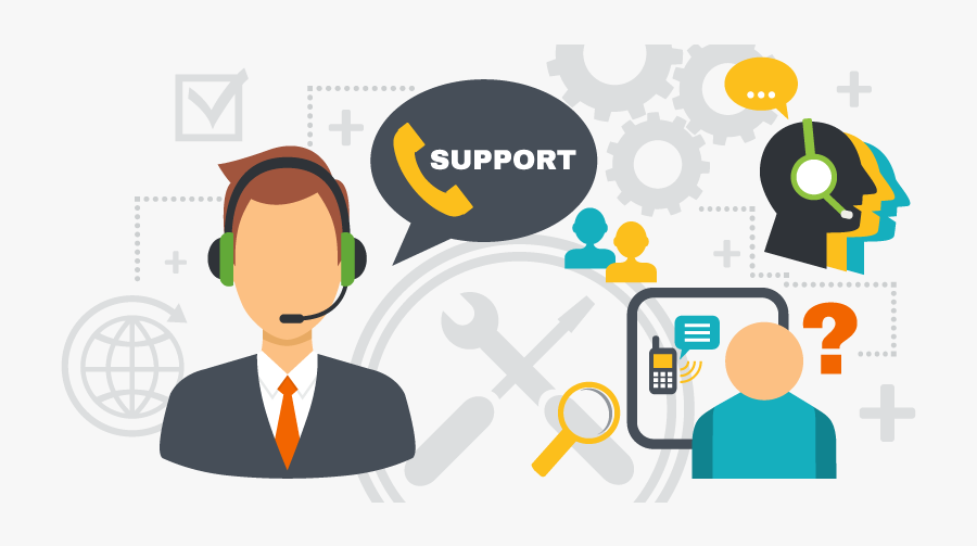 Technical Support And Website Maintenance - Contact Us Vector Png, Transparent Clipart