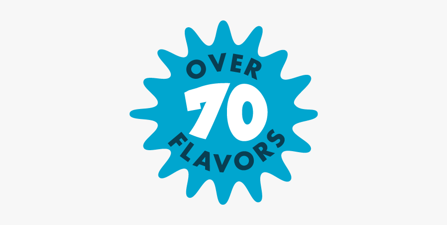 70-flavors - Circle, Transparent Clipart