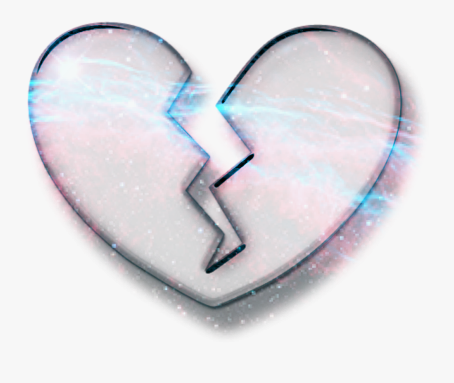 #broken #heart #emoji #galaxy #effect #crown #art - Heart, Transparent Clipart