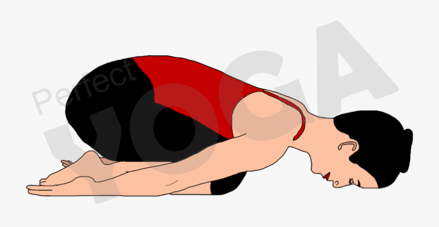 Clip Art Yoga Fetal Pose Clipart - Illustration, Transparent Clipart