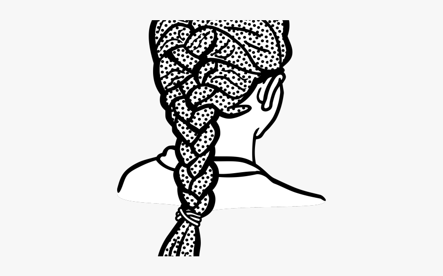 Braid Clipart Black And White, Transparent Clipart