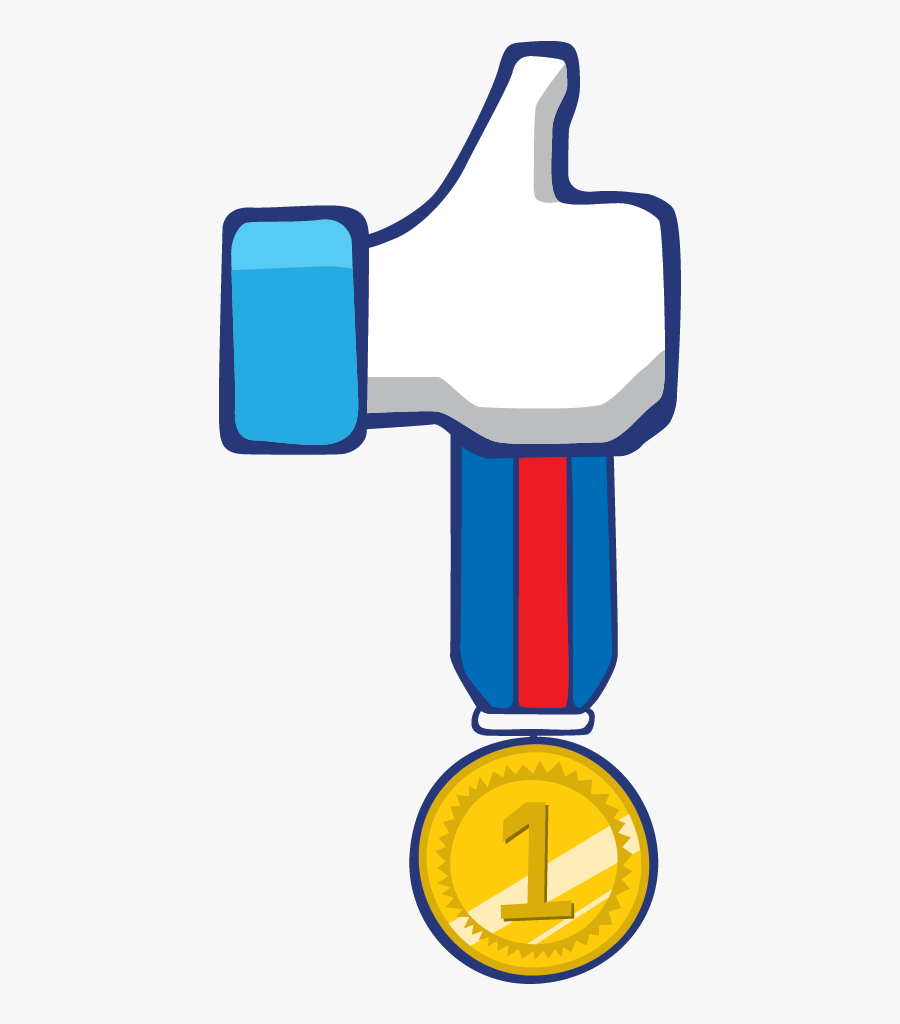 Facebook Clip Art Medal, Transparent Clipart