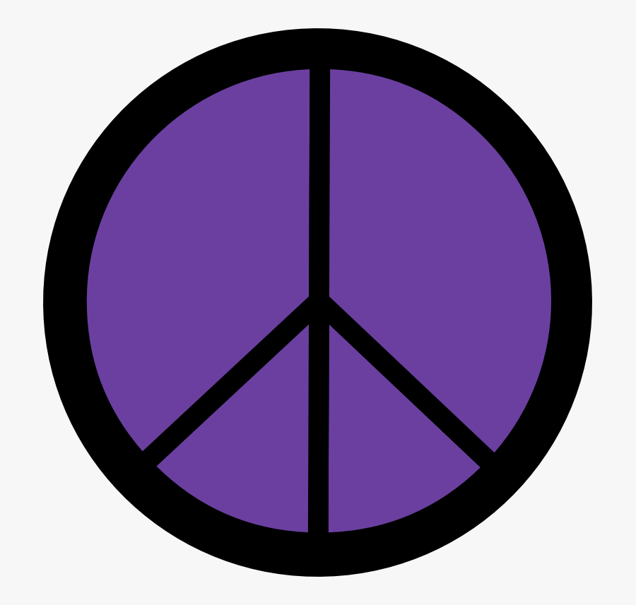 Royal Purple Peace Symbol 12 Dweeb Peacesymbol - Symbol Lines Inside Circle, Transparent Clipart