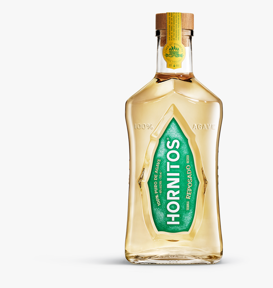 Bottle Reposado Standing - Tequila Hornitos Reposado, Transparent Clipart