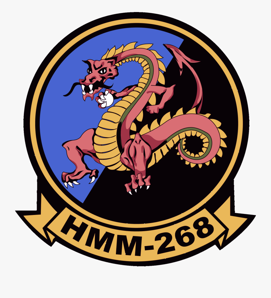 Hmm-268 Insignia - Us Navy Squadron Flags, Transparent Clipart